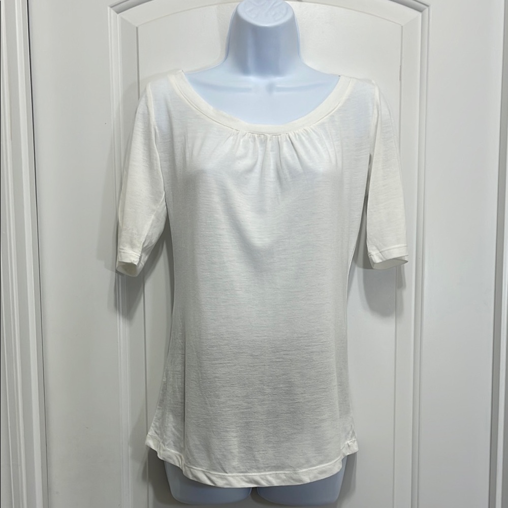*5/$20* White Ruched Blouse